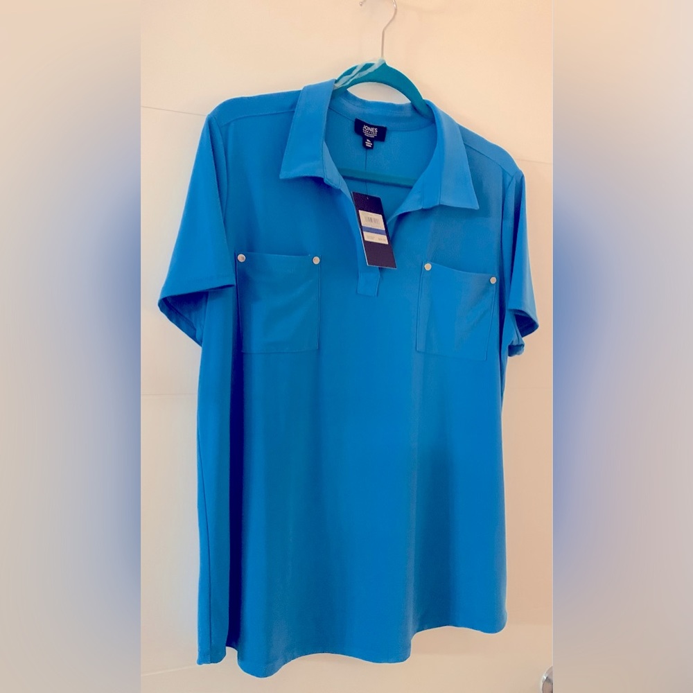 NWT Macy’s Jones NY ladies teal  XL